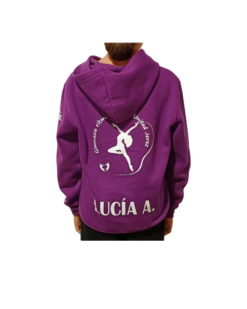 Sudadera capucha morado