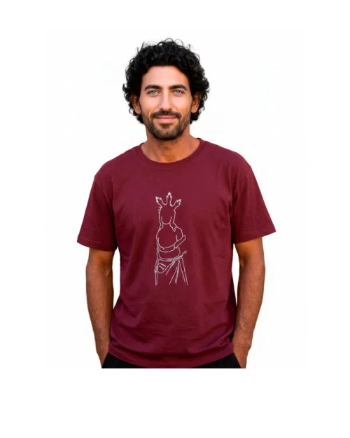 Camiseta Cristo Burdeos